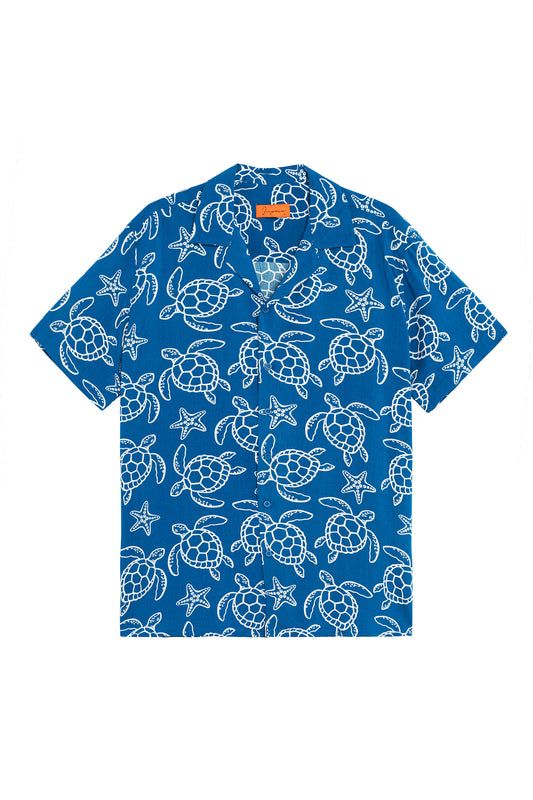 Camisa hawaiana tortugas