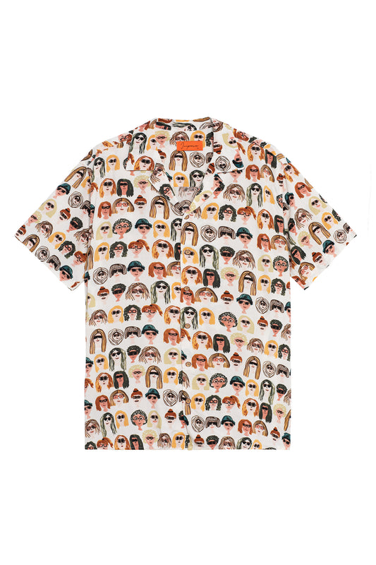 Camisa hawaiana de cabecitas