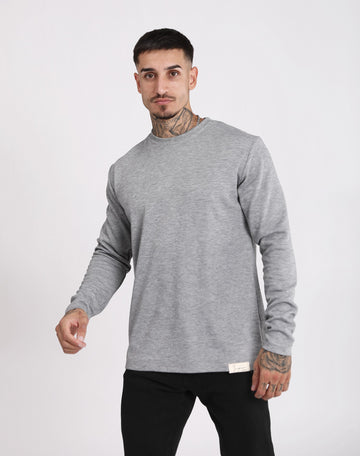Camiseta manga larga básica de imperio