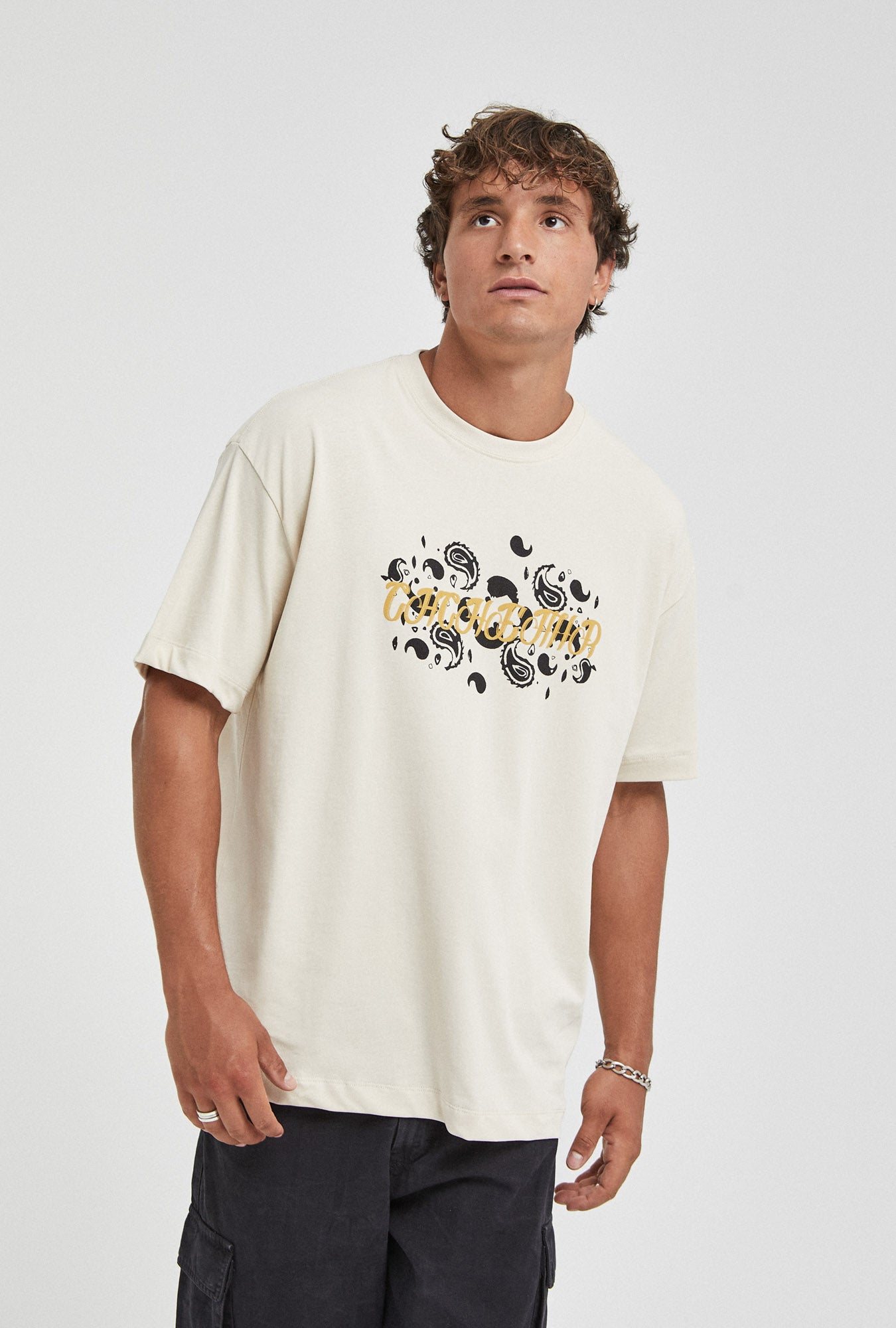 Camiseta oversize cachemir