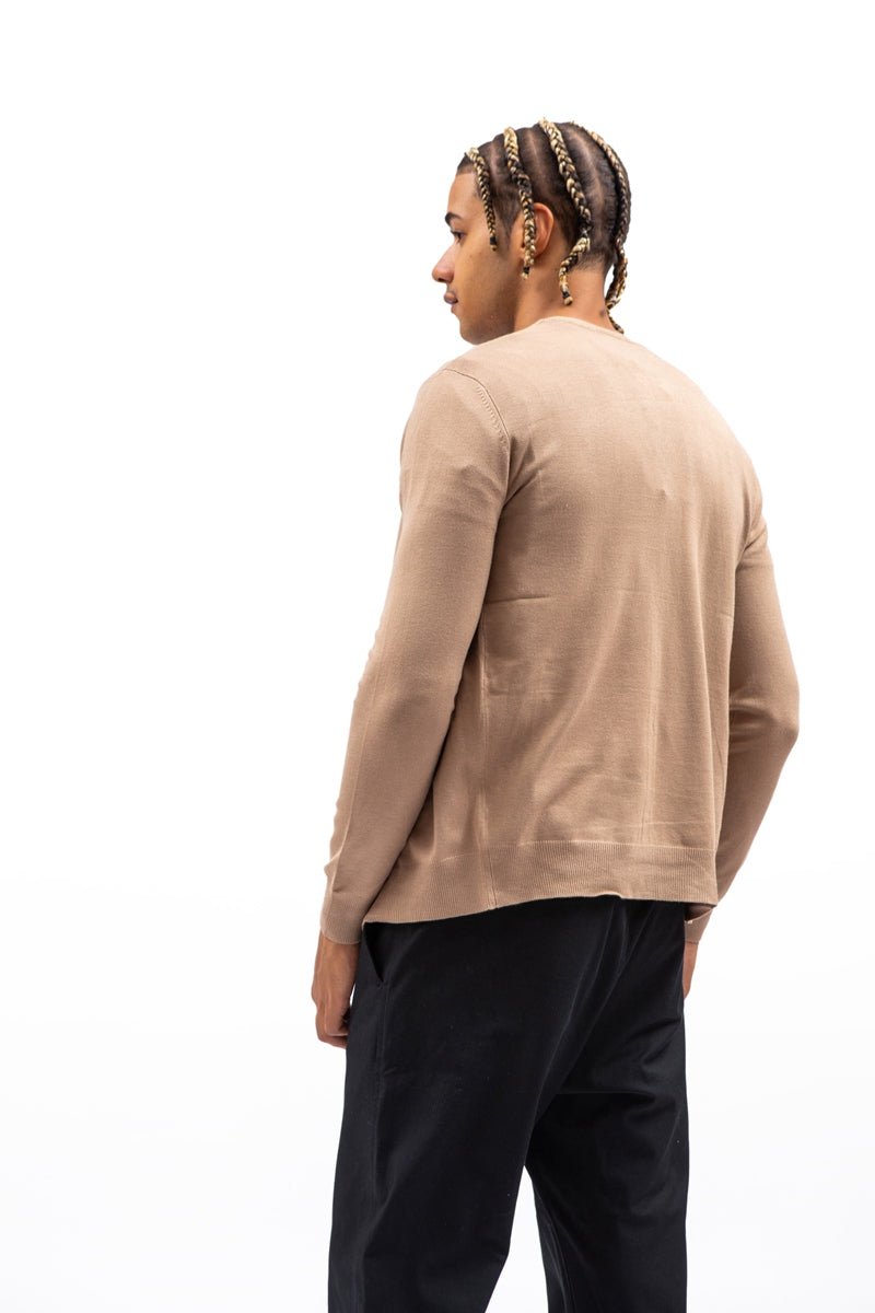 Jersey camel con botón abiertoJerseisCamelM