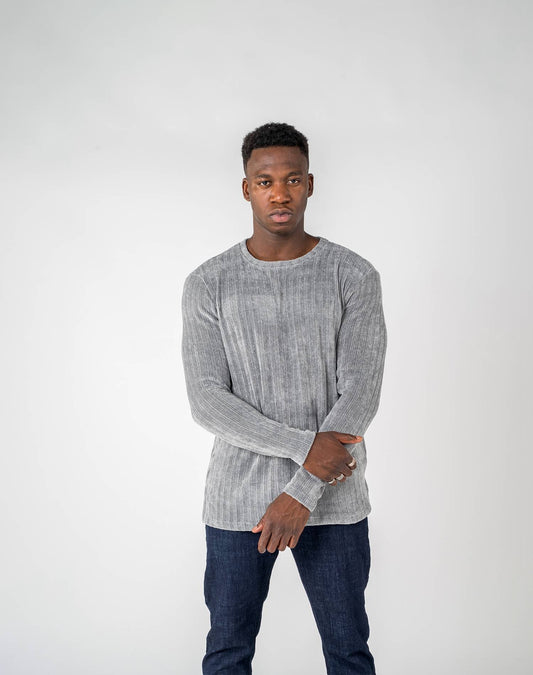 Jersey de rayas con caídaJerseisGrisS