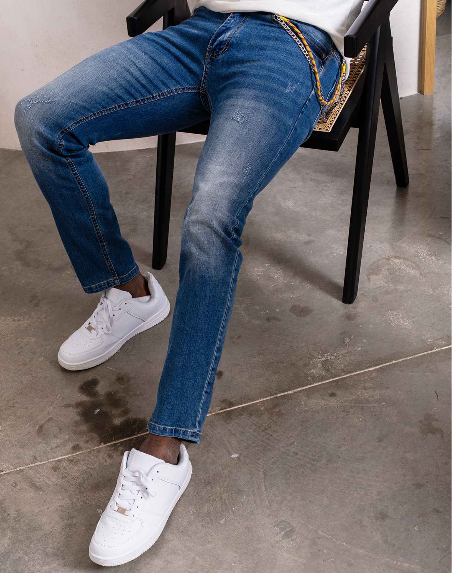 Vaquero slim fit con cadena para hombre PALMERA - Main Image