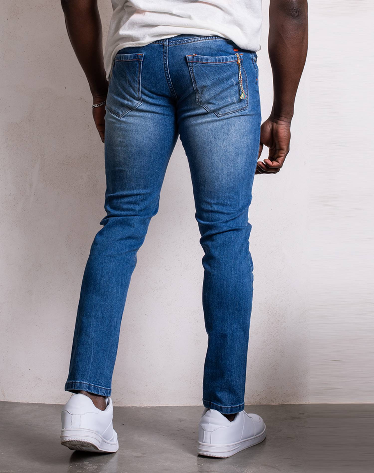 Vaquero slim fit roto para hombresPantalones vaquerosAzul vaquero38