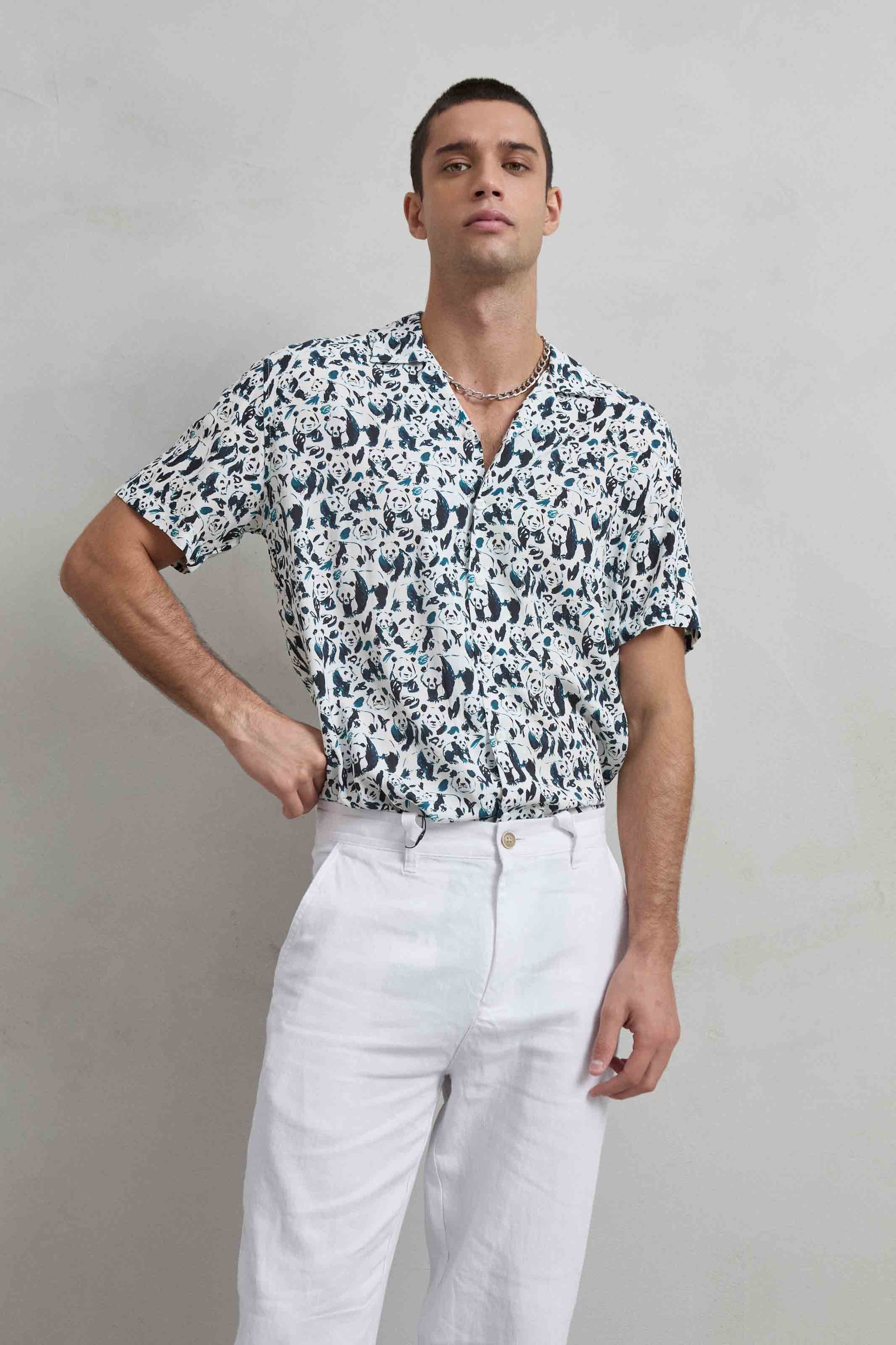 camisa original de hombre estilo hawaiano verano