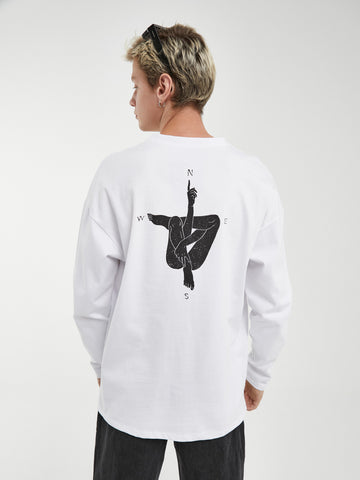 Camiseta manga larga oversize BRÚJULA