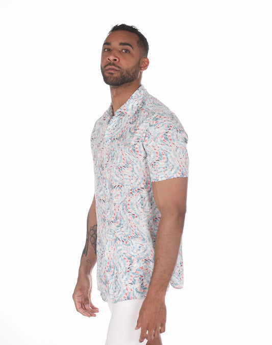 Camisa hawaiana de lineas