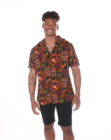 Camisa hawaiana jaguar