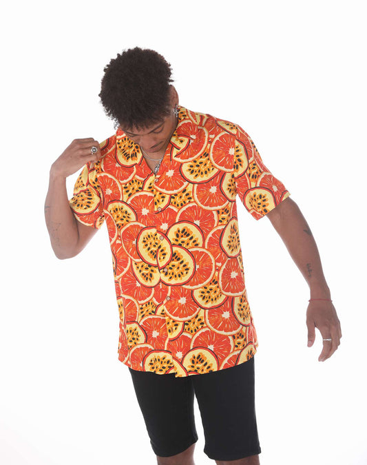 Camisa hawaiana de naranjas