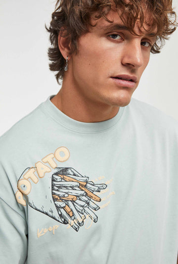 Camiseta Oversize de Algodón Unisex de potato