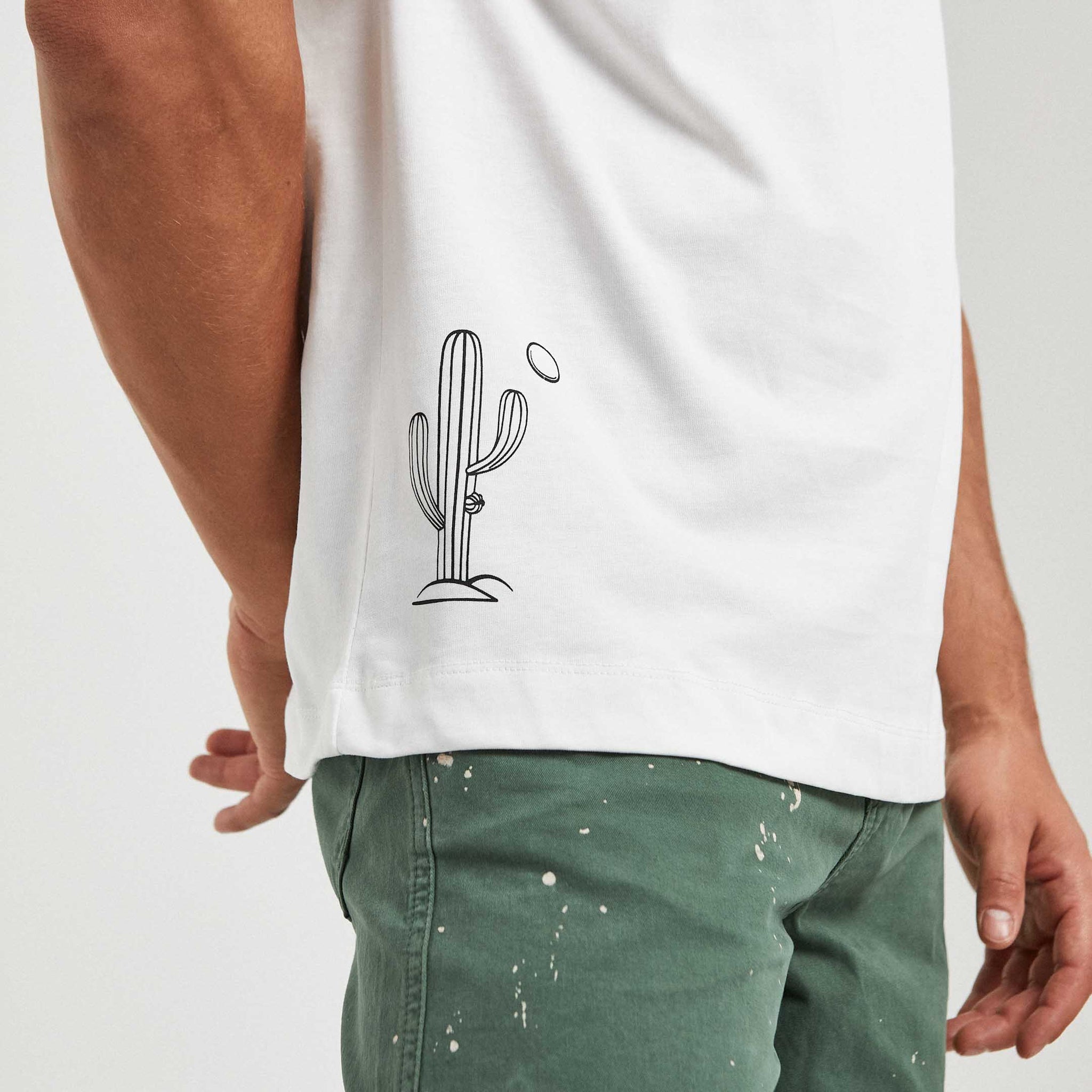 Camiseta Oversize de Algodón Unisex de cactus