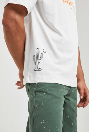 Camiseta Oversize de Algodón Unisex de cactus