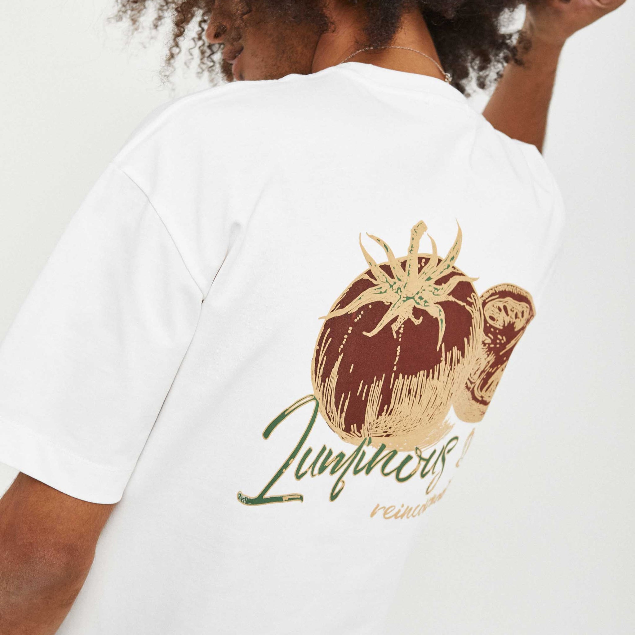Camiseta Oversize de Algodón Unisex de tomate