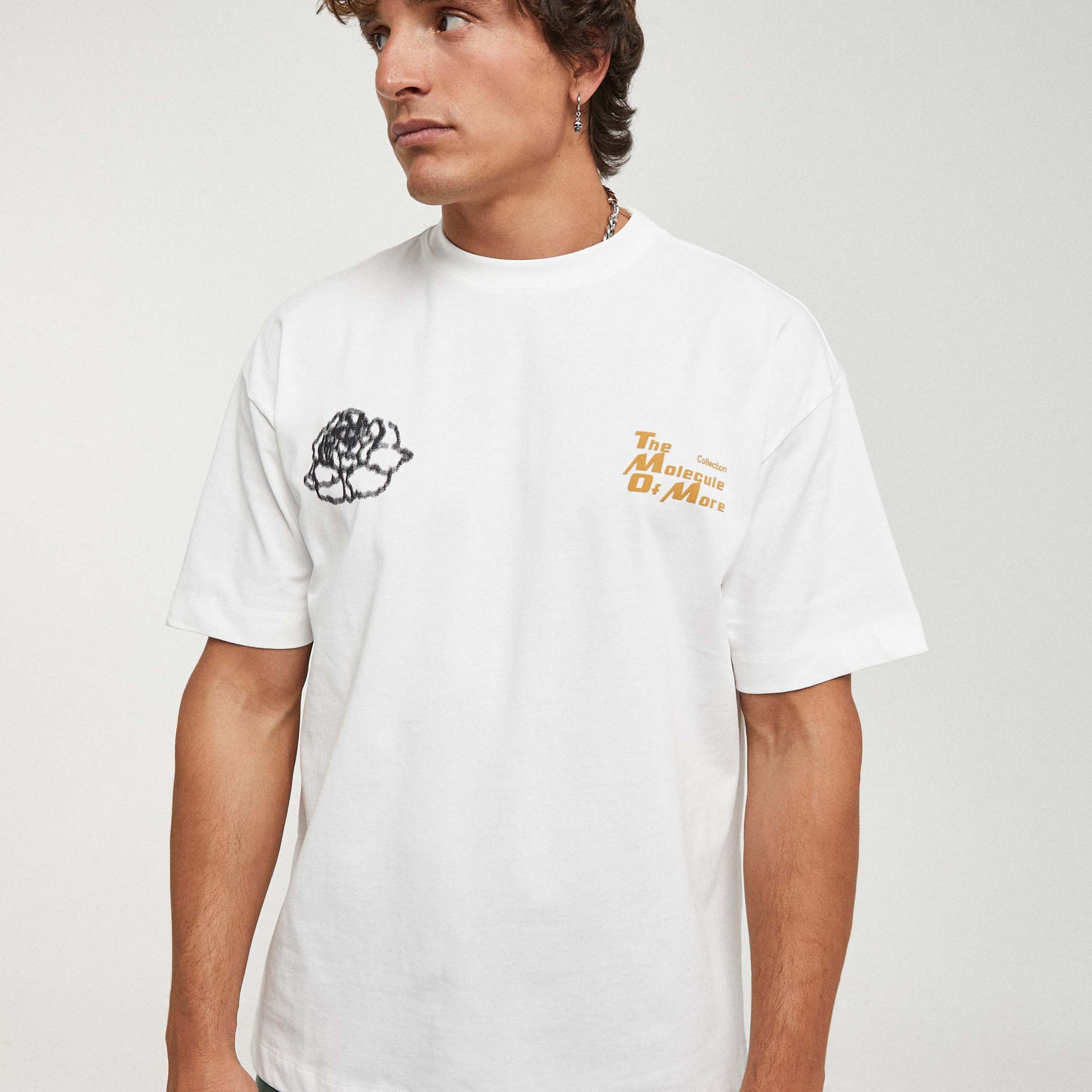 Camiseta Oversize de Algodón Unisex de flor