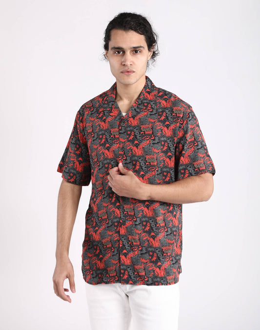 Camisa hawaiana de comic