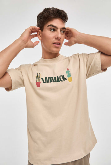 Camiseta Oversize de Algodón Unisex de cactus