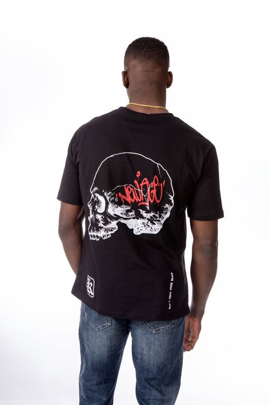 Camiseta oversize calaveraCamisetas manga cortaNegroS