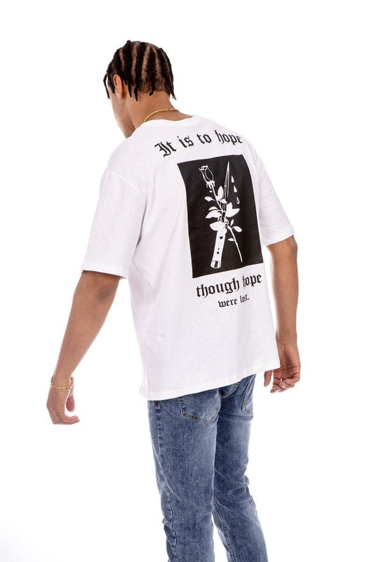 Camiseta oversize though hopeCamisetas manga cortaBlancoS