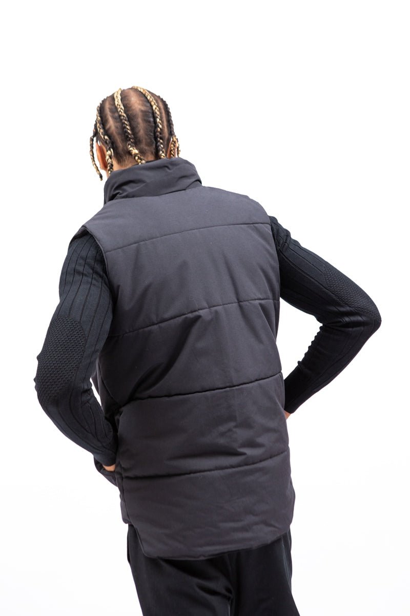 Chaleco negro doble cremalleraAbrigos / ChaquetasNegroS