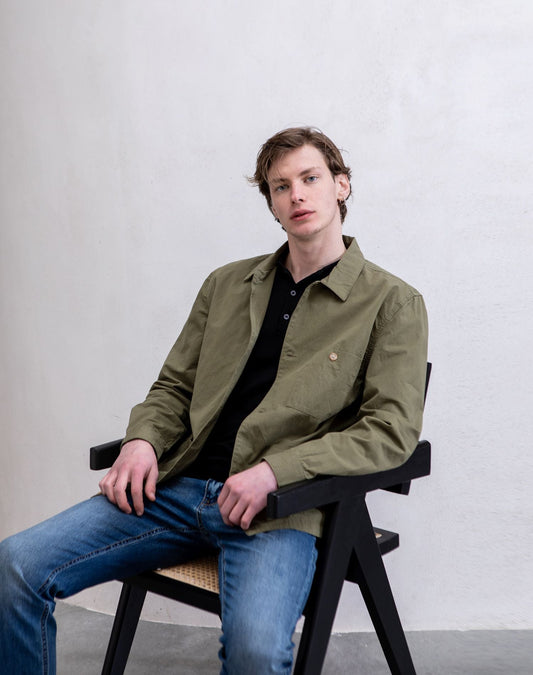 Chaqueta sahariana para hombres verdeAbrigos / ChaquetasVerdeM