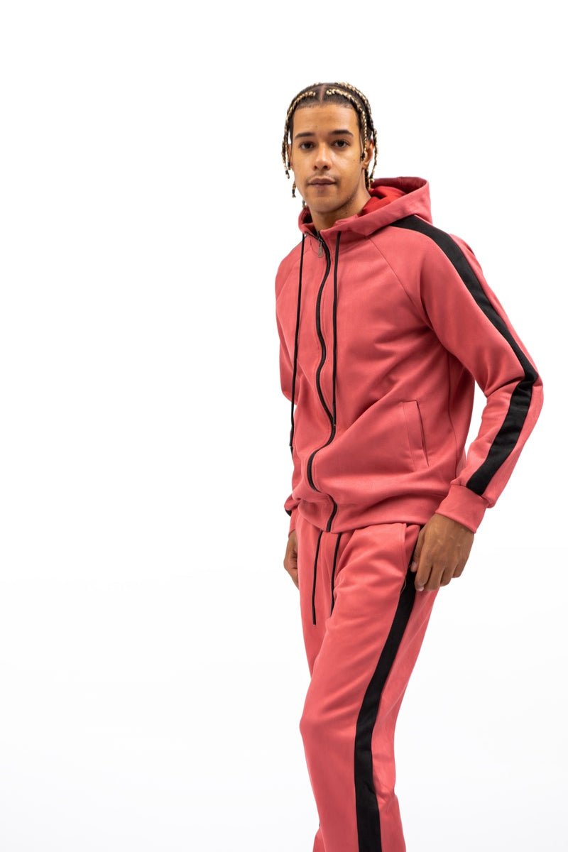 Chaqueta sudadera de ante con capucha coralSudaderasCoralS