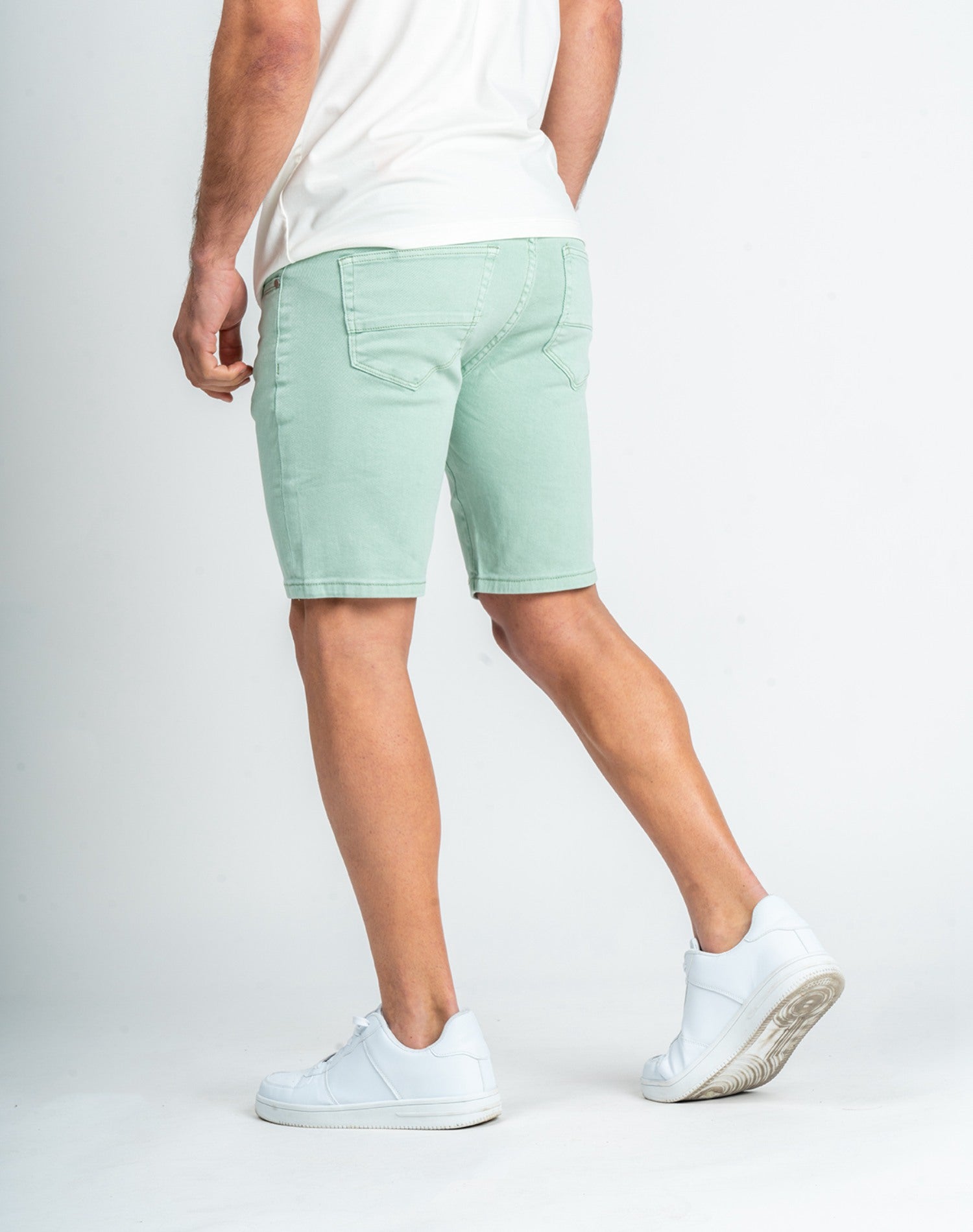 Bermuda vaquera verde agua skinny fit básicaPantalones cortosVerde agua39