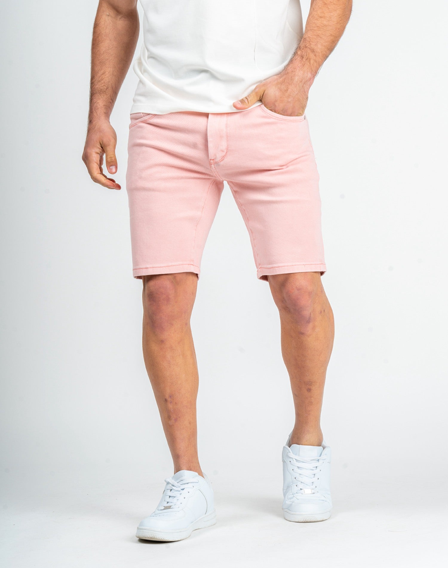 Bermuda vaquera rosa skinny fit básicaPantalones cortosRosa39