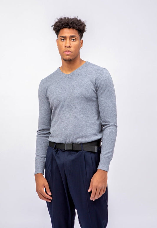 Jersey cuello pico grisJerseisGrisM