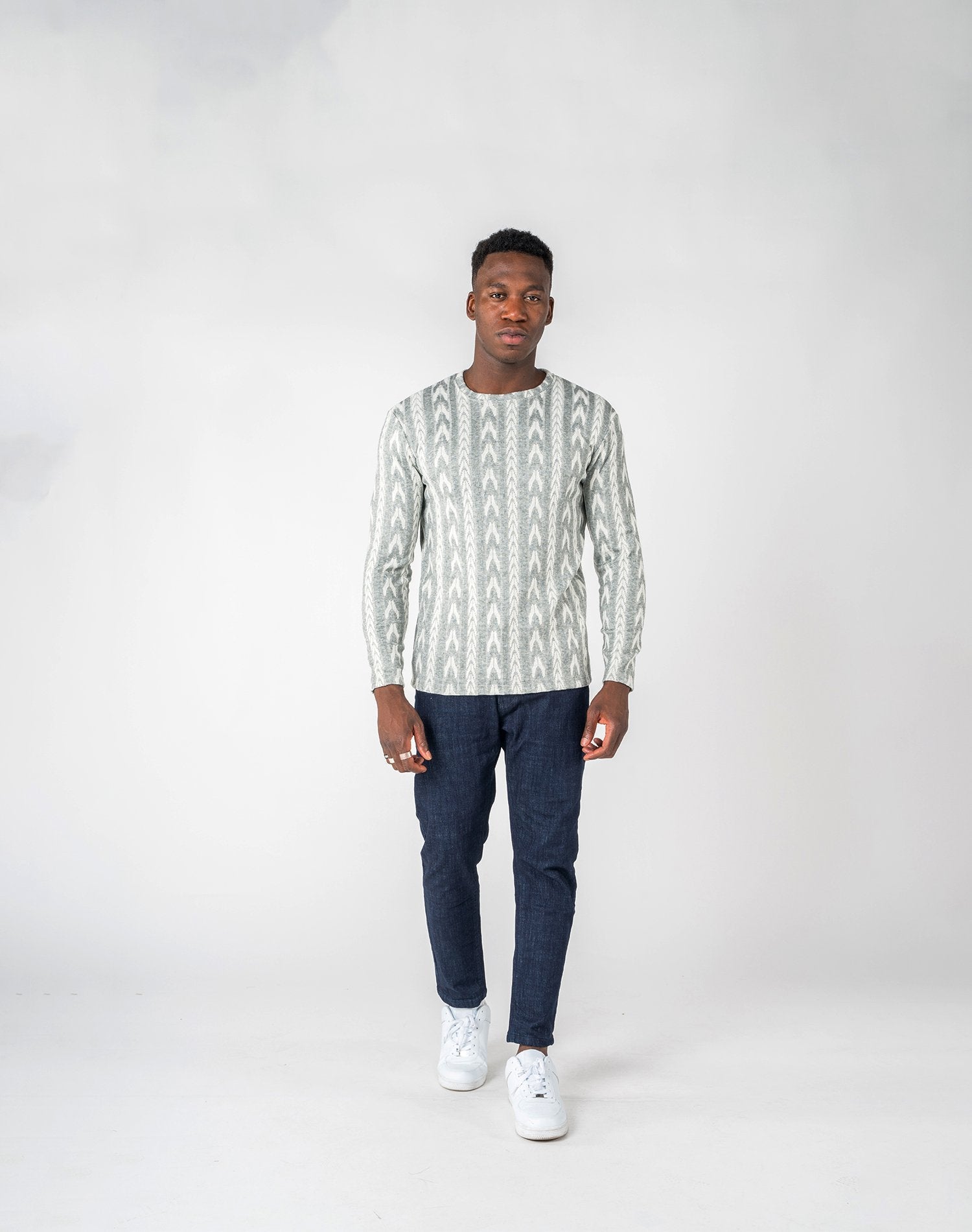 Jersey de flores trigoJerseisGrisS