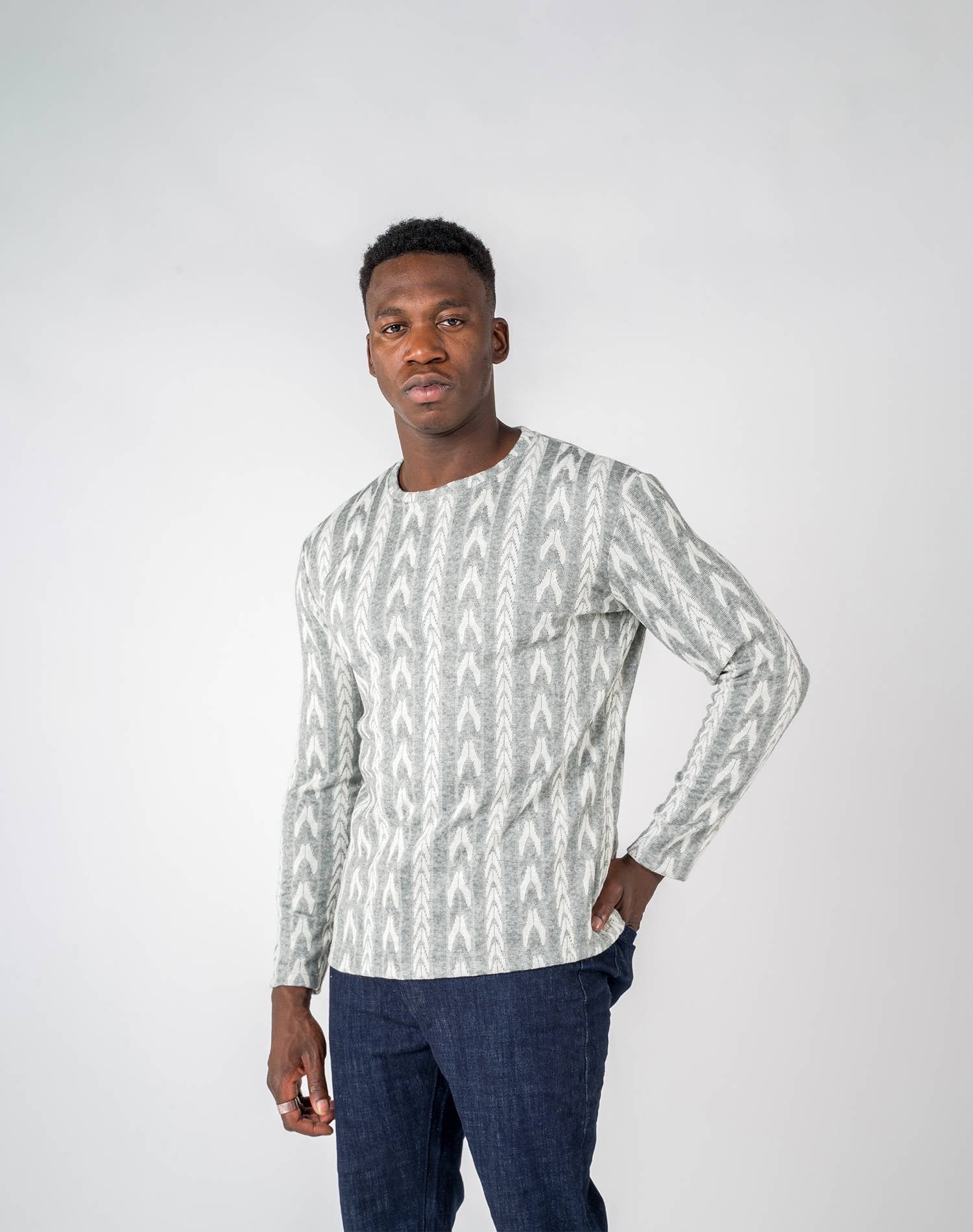 Jersey de flores trigoJerseisGrisS
