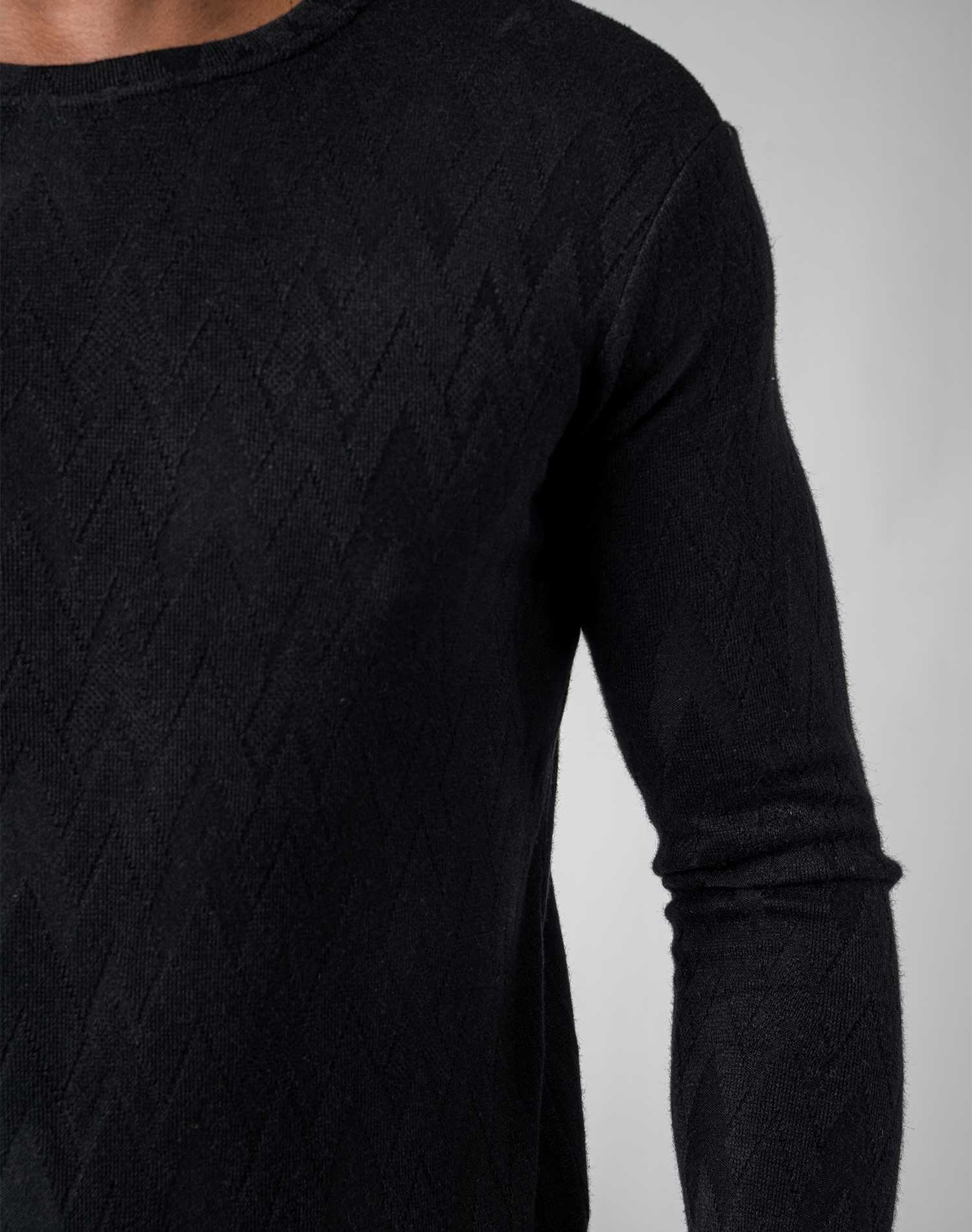Jersey de viscosa con forma de VJerseisNegroS