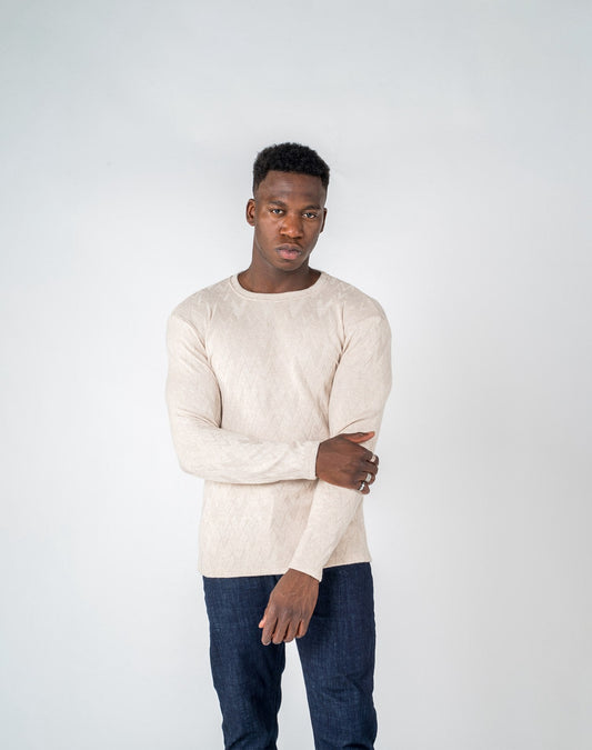 Jersey de viscosa con forma de VJerseisBeisS
