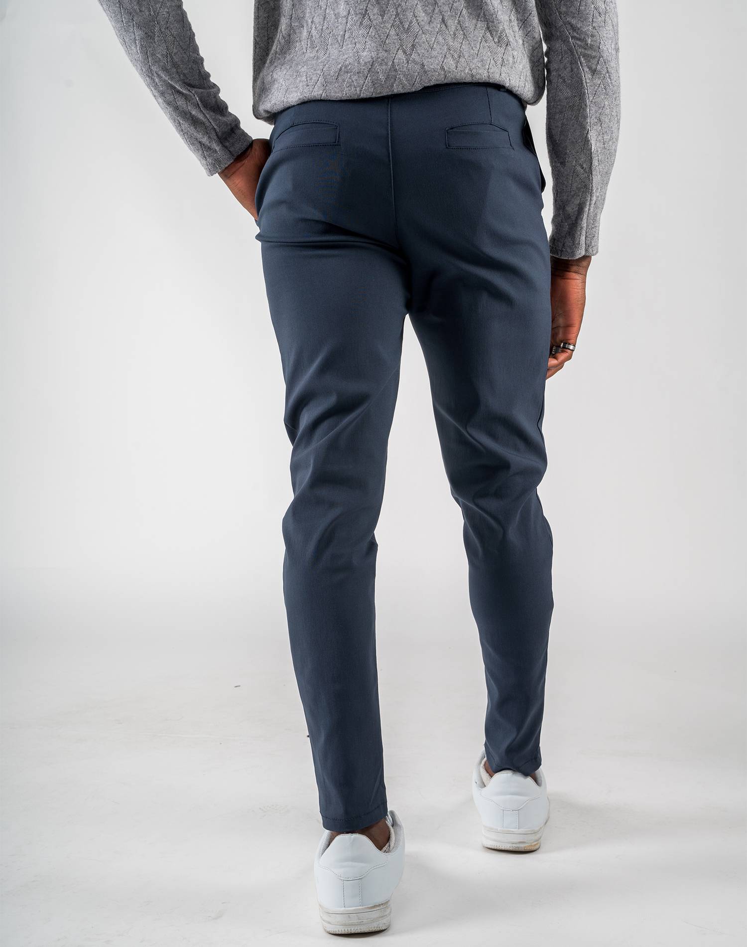 Pantalón chino skinny fit elastizadaPantalones largosAzulS