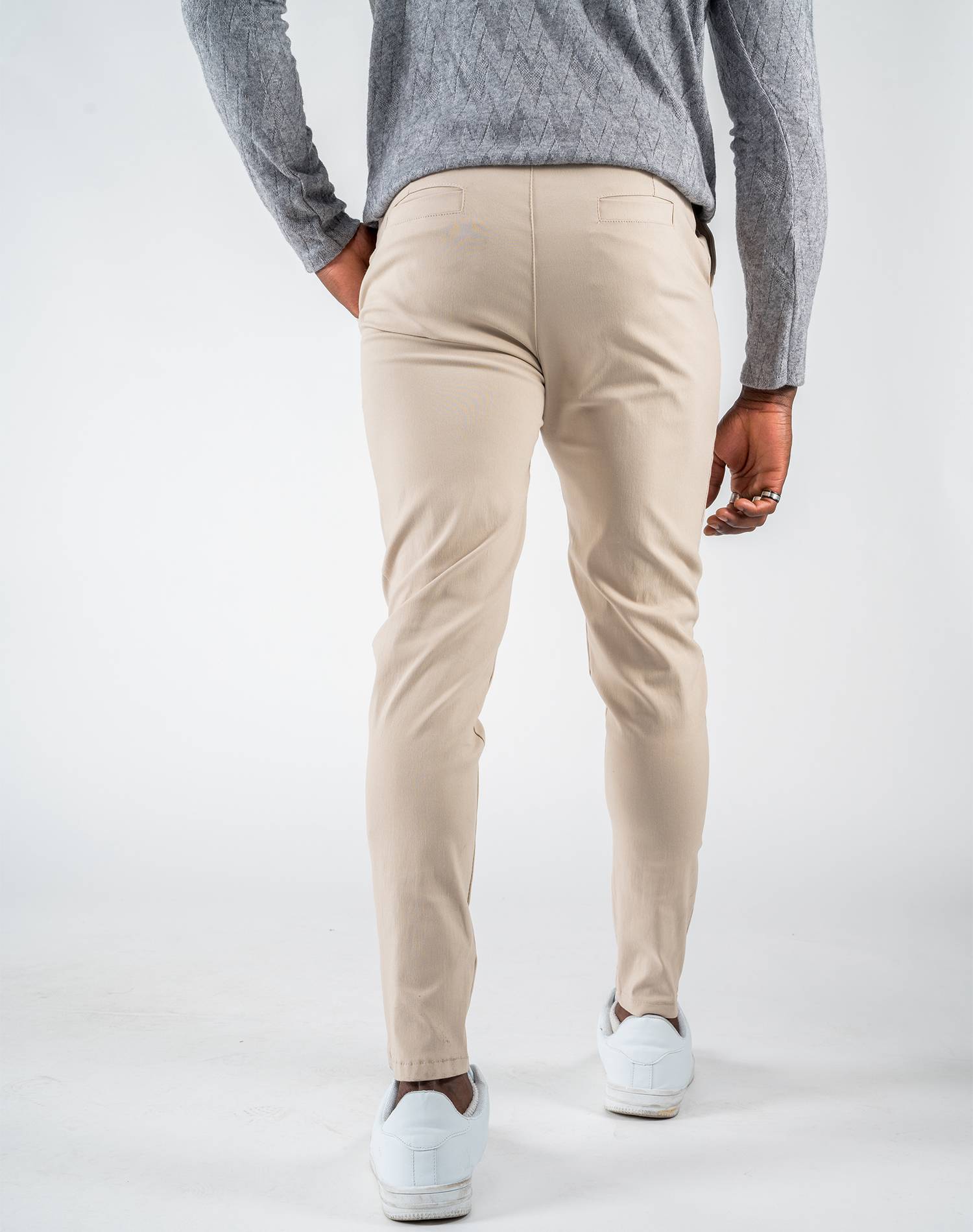 Pantalón chino skinny fit elastizadaPantalones largosBeisS