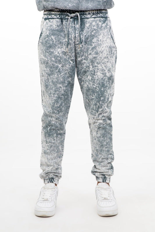 Pantalón jogger lavado piedra gris/verdePants-largo-joggerGrisS