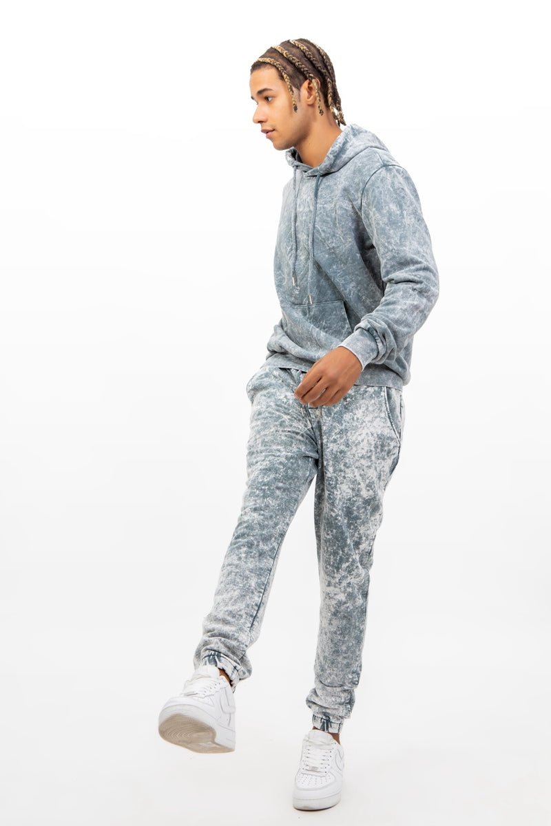 Sudadera con capucha gris/verde lavado piedraSudaderasGrisS