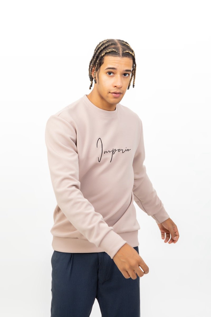 Sudadera imperio beis de rayas horizontalesSudaderasBeisS