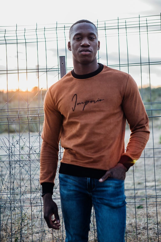 Sudadera imperio de ante camelSudaderasCamelS