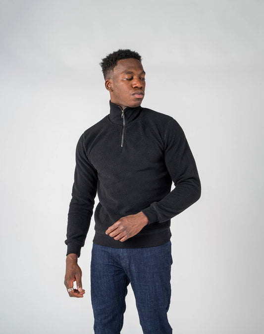 Sudadera polera de borrego